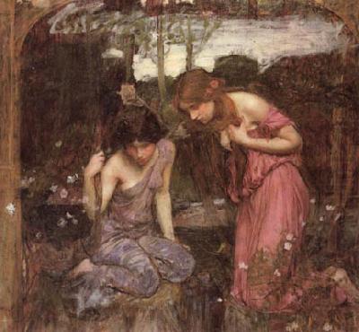 Study for Nymphs finding the Head of Orpheus, John William Waterhouse